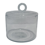 Cylindrical Glass Jar