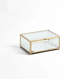 Reeded Square Glass Box
