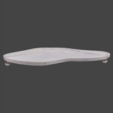 Morrick Marble Tray with Gold Feet