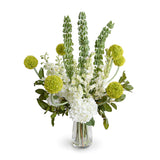 Mixed Flowers Arrangement in Glass Vase