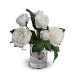 Rose Sprays in Glass Vase