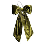 Chartreuse Velvet Holiday Bow