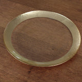 Charger with Gold Leaf Rim