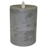 Moving Flame Grey Candle