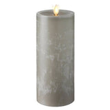 Moving Flame Grey Candle