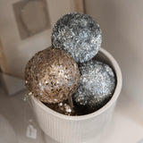 Champagne Flake Ball Ornament