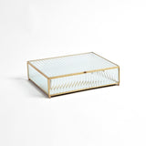 Reeded Square Glass Box