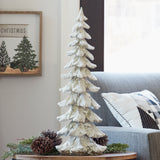 Silver Flocked Oversized Tree