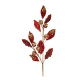 Gold and Red Leaf Spray