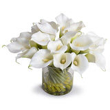 Calla Lillies in Glass Vase