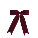 Deep Red Bow Ornament