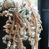 Acacia Pre-Lit Flocked Garland