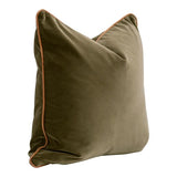 Olive Velvet 22" Pillow