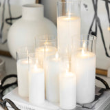 LED Flameless Glass Candle