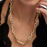 Frankie Pavé Chain Necklace 18"