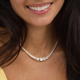 The Queen's Graduated Tennis Necklace 16"