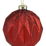 Red Molded Glass Ornament