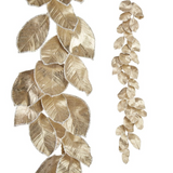 4’ Glittered Magnolia Garland