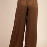 Brown Satin Pant