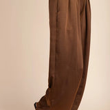 Brown Satin Pant