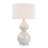 Pearlized White Table Lamp