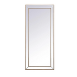 Gold Nail Floor Mirror