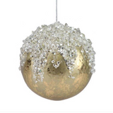 Metallic Gold Beaded Ornament