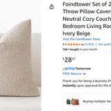 26" Inch Ivory/Beige Boucle Pillow Covers (Set of 2)