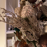 Champagne Beaded Coral Spray