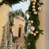 Gold and Silver Glitter Ball Garland