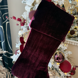 Christmas Stocking in Burgundy
