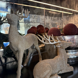 Bronze Glittered Deer - Set of 2