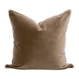 Carmel Velvet / Jute Piping 22" Pillow