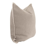 Latte Boucle with Jute Piping 22" Pillow