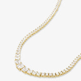 The Queen's Graduated Tennis Necklace 16"