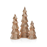 LED Ribbed Antique Tree - Rose Gold