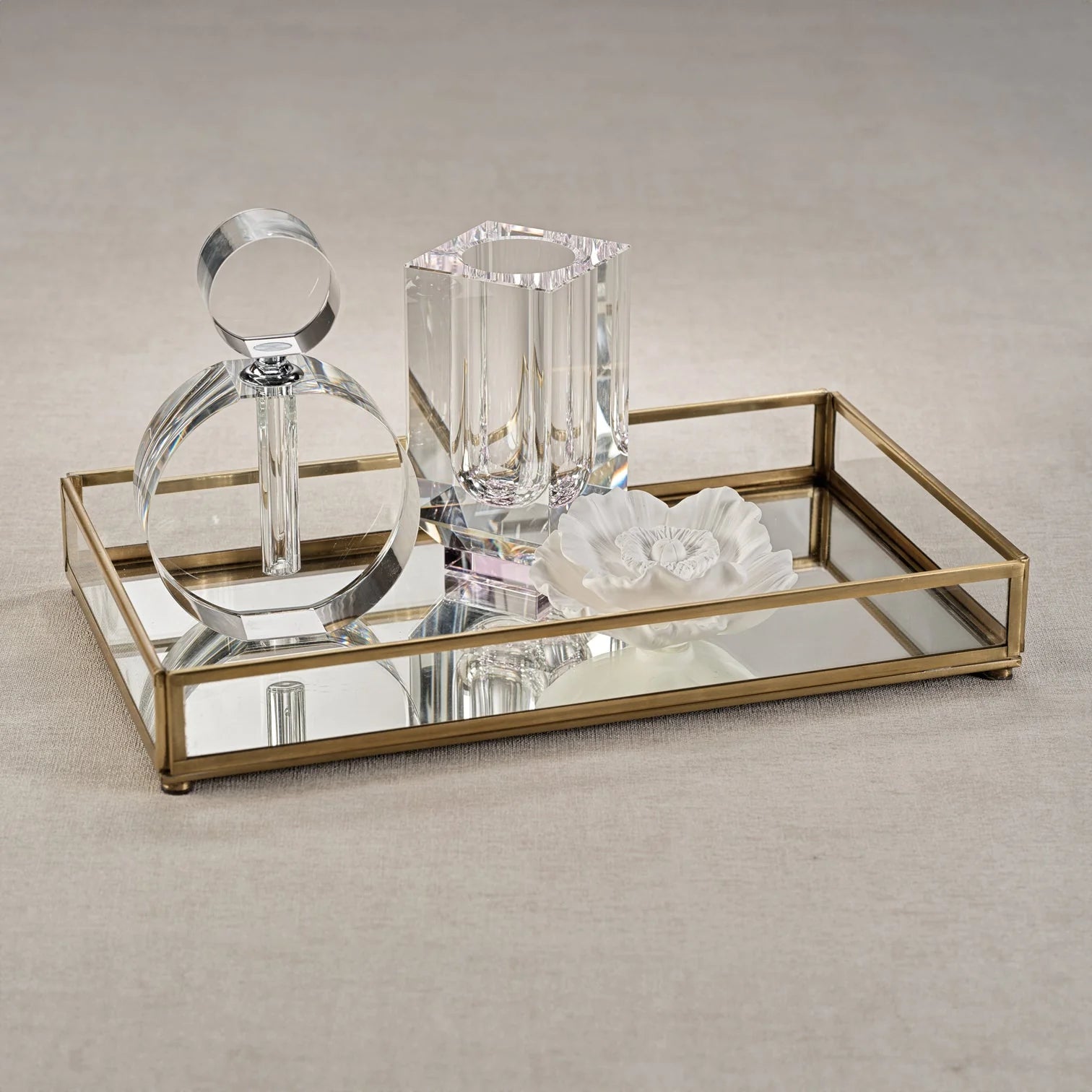 Celine Mirrored Glass Vanity Tray The Happy Home Celine Mirrored Glass Vanity Tray The Happy Home