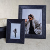 Corviglia Navy Hair-On-Hide Frame