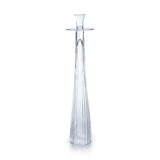 Ribbed Glass Taper Candle Holder