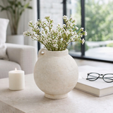 Ceramic Round Bulbus Handled Jug