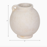 Ceramic Round Bulbus Handled Jug
