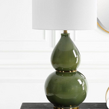 Gourd Table Lamp - Green