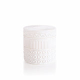 Volcano White Opal Gilded Faceted Candle