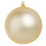 10" Champagne Pearl Ball Ornament