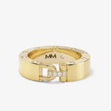 Ashley Smooth Lock Ring Gold - Sz. 7