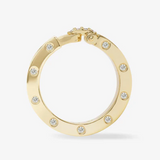 Ashley Smooth Lock Ring Gold - Sz. 7