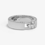 Ashley Smooth Lock RIng Silver-Sz 7