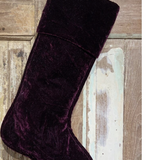 Christmas Stocking in Burgundy