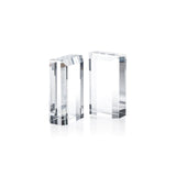 Claire Crystal Glass Bookends (Set of 2)