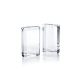 Claire Crystal Glass Bookends (Set of 2)